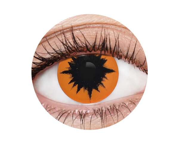 EyeFX Demon I Costume Contact Lenses & Case