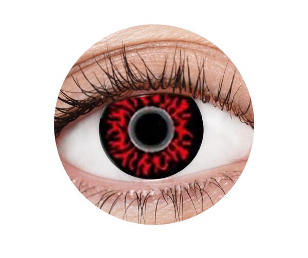 EyeFX Demon III Costume Contact Lenses & Case