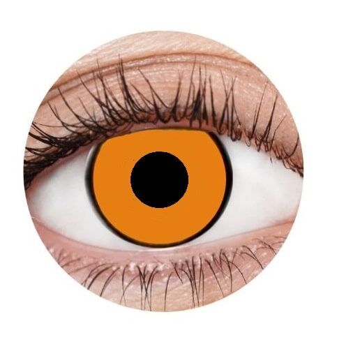 EyeFX Horror Orange Costume Contact Lenses & Case
