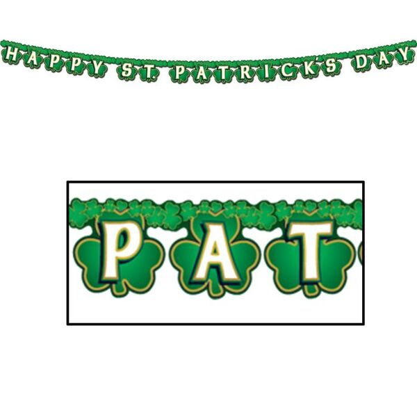 Happy St. Patrick's Day Jointed Banner Decoration