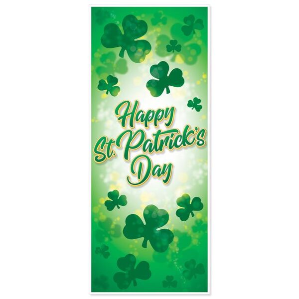 Happy St Patrick's Day Door Cover Decoration 76cmx183cm