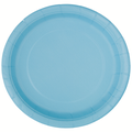Powder Baby Light Blue 7in Paper Plates Pk 8