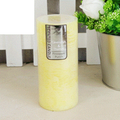 Yellow Pineapple Punch Scented Pillar Candle (15cm x 7cm) Pk 10