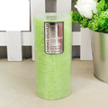 Green Pear Blossom & Jasmine Scented Pillar Candle (15cm x 7cm) Pk 1