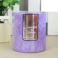Purple Lilac & Cotton Blossom Scented Pillar Candle (7cm x 7.5cm) Pk 1