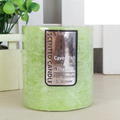 Green Pear Blossom & Jasmine Scented Pillar Candle (7cm x 7.5cm) Pk 1