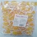 Yellow Pineapple Flavoured Flat Lollipops 1kg (Pk 125 Approx.)