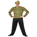 Adult Where's Wally Odlaw Costume (Large, 42-44)