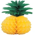 Hawaiian Luau Pineapple Honeycomb Centrepiece Decoration (35cm) Pk 1
