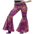 Adult Flared Hippie Costume Trousers (Large, 16-18)