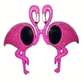 Pink Glitter Flamingo Party Glasses Pk 1