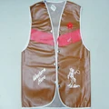 Adult Brown Vinyl Cowboy Vest (Medium) Pk 1