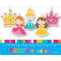 Princess & Tiaras Party Cake Candles Pk 5