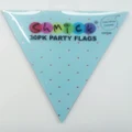Luxe Blue & Gold Party Flags for Bunting Banner (30 Flags)