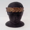 Roman Laurel Gold Leaf Wreath Plastic Headband Pk 1
