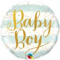 Baby Boy Striped 18in. Foil Balloon Pk 1