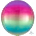 Rainbow Ombre Orbz Balloon (38cm x 40cm) Pk 1