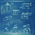 Assorted Zoo Animal Shapes Plastic Chocolate Mould Pk 1