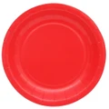 Cherry Red Round Paper Plates (17.5cm) Pk 20