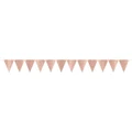 Rose Gold Glittered Pennant Flags for Banner (12 Flags) Pk 1
