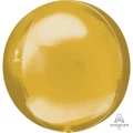 Metallic Gold Orbz Balloon (38cm x 40cm) Pk 1
