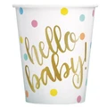Hello Baby! Baby Shower 9oz. Paper Cups Pk 8