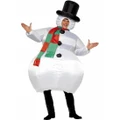Adult Inflatable Snowman Christmas Costume Pk 1 (One Size)