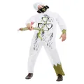 Adult Halloween Male Biohazard Suit Costume with Mask (Large, 42-44)
