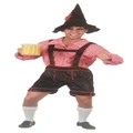 Adult Red & Black Beer Man Oktoberfest Costume (Medium)