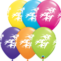 Assorted Melbourne Cup Horse Racing Print 30cm Latex Balloons Pk 25