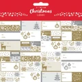 Assorted Traditional Christmas Design Gold & Silver Gift Tag Labels Pk 168