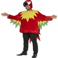 Adult Parrot Costume with Hood (Medium 38-40in) Pk 1