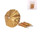 Metallic Gold Cocktail Parasol Umbrella Picks Pk 12