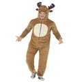 Adult Reindeer One Piece Suit Costume (Medium, 38-40in) Pk 1