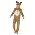 Adult Reindeer One Piece Suit Costume (Medium, 38-40in) Pk 1
