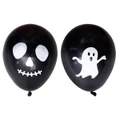 Black Ghost Latex Balloons (Pk 8)