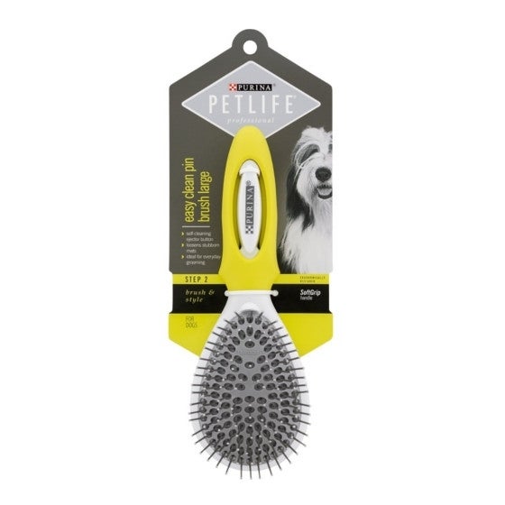 (Discontinued) Purina Petlife Professional Easy Clean Pin Brush - Small