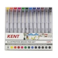 Kent: Graphic Illustration Brush Pen (Set of 12)