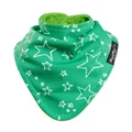 Mum 2 Mum: Fashion Bandana Wonder Bib - Green Stars/Lime