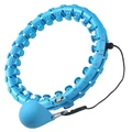 Sectional Fitness Hoola Hoop - with 24 Detachable Knots (Blue)