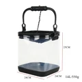 Ape Basics Transparent Collapsible Multi-Functional Fish Live Lures Bucket with Rope