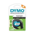 DYMO LetraTag Plastic Labels (Black Text on White Label)