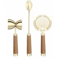 Final Touch: Brass Cocktail Mixing Tools Accessory Gift Set