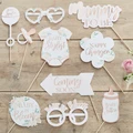 Ginger Ray: Floral Baby Shower Photo Booth Props