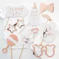 GingerRay: Rose Gold Baby Shower Photo Booth Props