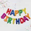 Ginger Ray: Rainbow Happy Birthday Bunting Balloons