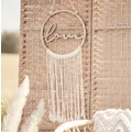 Ginger Ray: Wooden Love Macrame Wall Hanging Hoop