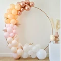 GingerRay: Pampas, White, Peach and Rose Gold Balloon Arch Kit