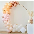 GingerRay: Pampas, White, Peach and Rose Gold Balloon Arch Kit