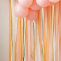 Ginger Ray: Gold and Peach Streamer Party Backdrop
